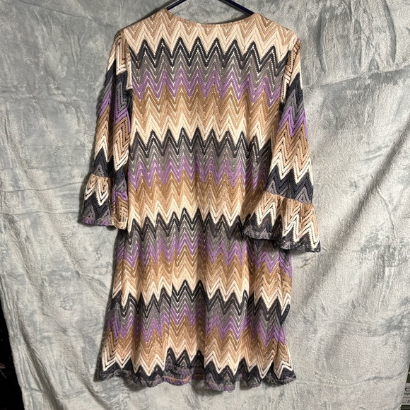 Crochet knit dress 2X  by Tacera NWT Plus size Boho midi 18/20‎ - Picture 6 of 10